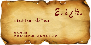 Eichler Éva névjegykártya